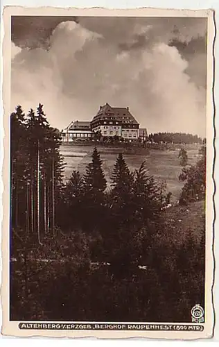 09840 Ak Altenberg Erzgebirge Berghof Raupennest 1936
