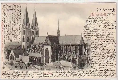 09820 Präge Ak Halberstadt der Dom 1904