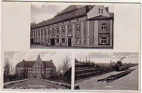 09814 Multi-image Ak Riesa Gröba Gasthof vers 1940