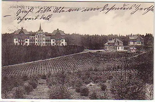 09801 Ak Johanniter Heilstätte bei Benneckenstein 1908