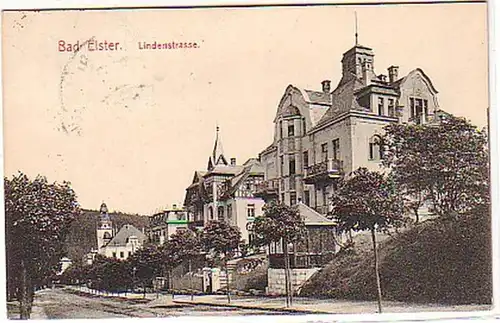 09764 Ak Bad Elster Lindenstrasse 1927