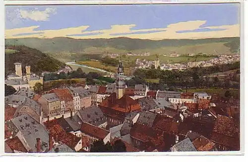 09760 Ak Waldenburg in Sa. Blick vom Kirchturm um 1910