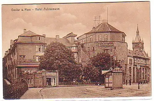 09758 Ak Goslar am Harz Hotel Achtermann um 1930