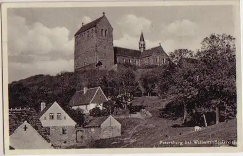 09756 Ak Salutation de Wallwitz am Petersberg vers 1930
