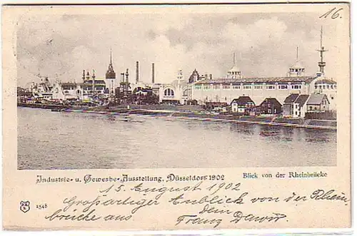 09740 Ak Industrie Gewerbe Ausstellung Düsseldorf 1902