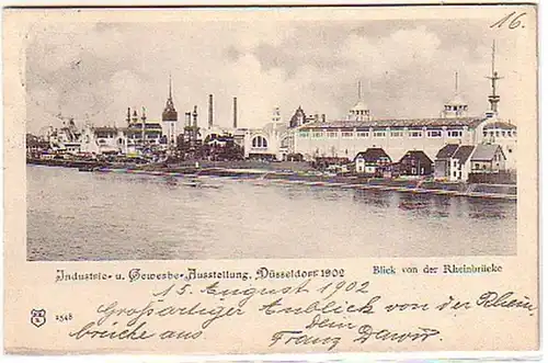 09740 Ak Industrie Handelsexposition Düsseldorf 1902
