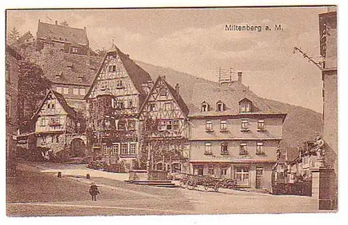 09732 Ak Miltenberg sur Main Vue de la rue vers 1930