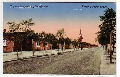 09712 Feldpost Ak Place d'entraînement militaire Ancien Grabow 1917