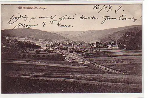 09691 Ak Alberschweiler Lothringen Totalansicht 1905