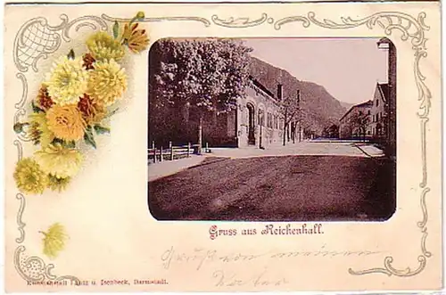 09687 Reklame Ak Gruß aus Reichenhall um 1900