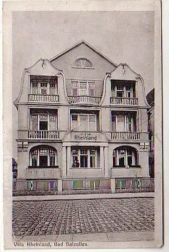09680 Ak Bad Salzuflen Villa Rhénanie 1921