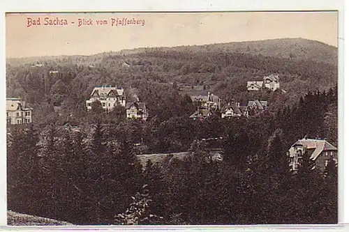09652 Ak Bad Sachsa Blick vom Pfaffenberg um 1915