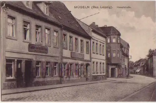 09647 Ak Mügeln (Bez. Leipzig) Hauptstrasse 1916
