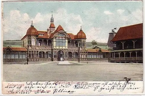 09642 Ak Salzungen Gradierhaus Restauration 1902