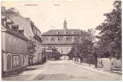 09637 Ak Herrnhut Kirche 1909