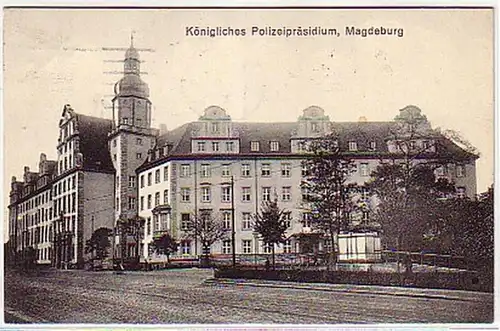 09578 Ak Magdeburg Bureau royal de police 1915
