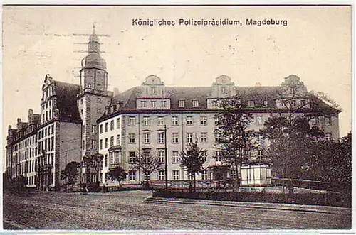 09578 Ak Magdeburg königliches Polizeipräsidium 1915