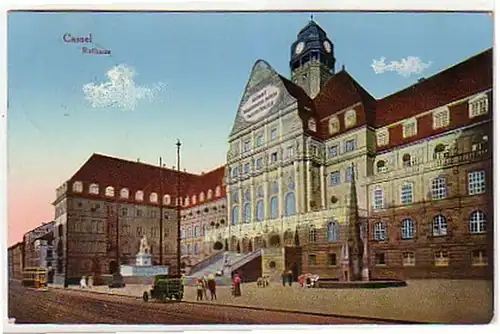 09575 Poste de terrain Ak Cassel Hôtel de ville 1915