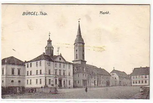 09556 Ak Bürgel in Thuringen Markt 1907