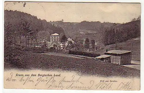 09543 Ak Gruss du Pays de Bergie Gerstaug 1908