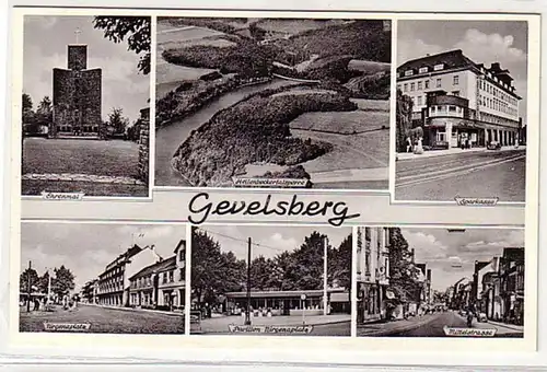 09538 Mehrbild Ak Gevelsberg Sparkasse usw. um 1940