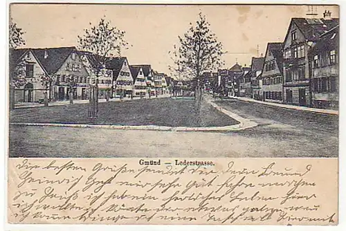 09536 Ak Gmünd Lederstrasse 1905