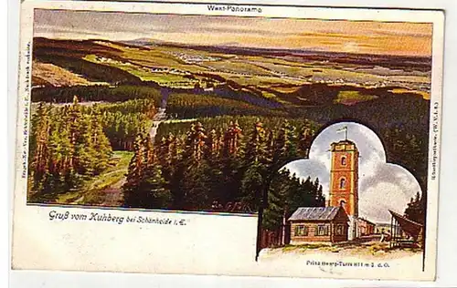 09528 Ak Salutation du Kuhberg près de Schönheide i.E. vers 1920