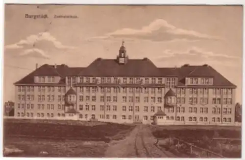 09515 Ak Burgstädt Zentralschule 1916