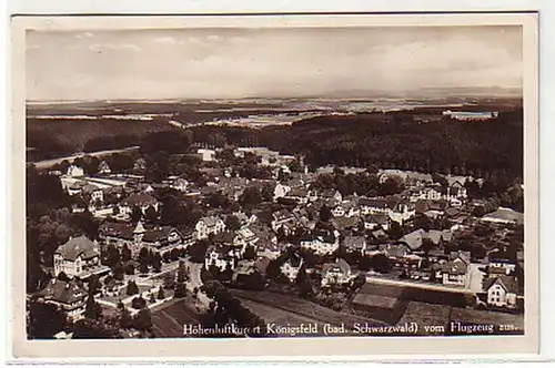 09514 Ak Königsfeld Schwarzwald depuis l'avion de 1929