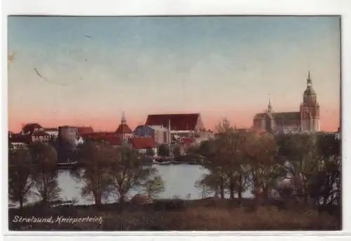 09511 Ak Stralsund Knieperteich 1927