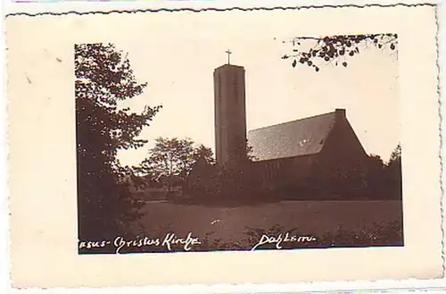09944 Photo Ak Dahlem Jésus-Christ Église vers 1940