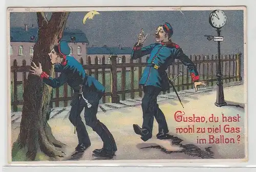 09456 Militär Humor Ak betrunkene Soldaten 1911