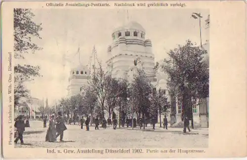 09443 Ak Ind. &amp; Industrie Exposition Düsseldorf 1902