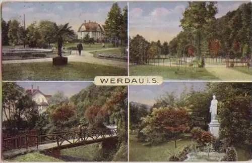 09441 Feldpost Ak Mehrbild Werdau in Sachsen 1916