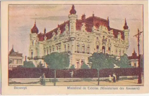 09425 Ak Bucarest Extérieur Ministère vers 1915