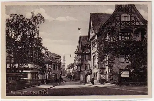 09400 Ak Meiningen Georgstrasse um 1940