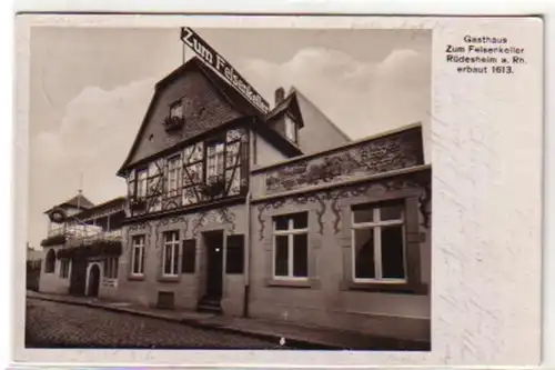 09399 Ak Rüdesheim auberge de jeunesse à la cave rocheuse 1936