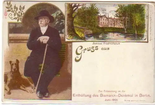 09395 Ak Gruß aus Schloß Friedrichsruh 1901