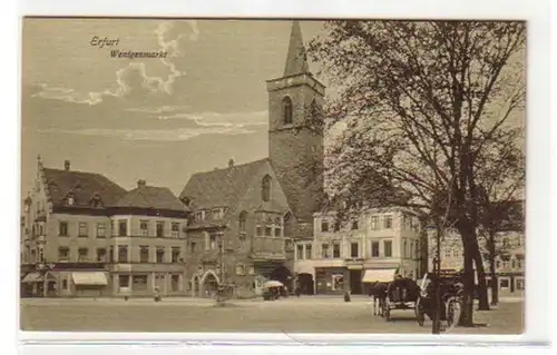 09392 Ak Erfurt Peu de marché avec diligence vers 1915