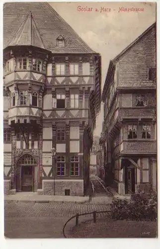 09389 Ak Goslar a. Harz Münzstrasse 1912