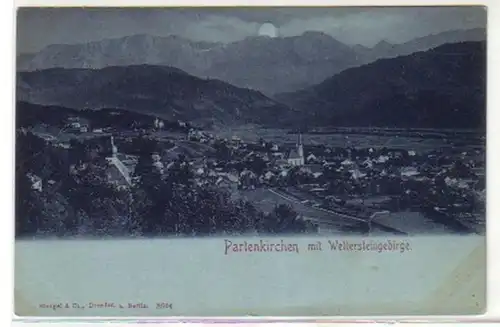 09388 Carte de clair de lune Partenkirchen avec Wettersteingeb.