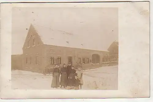 09384 Foto Ak Wittenberg Wohnhaus im Winter 1910