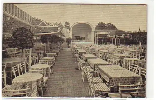 09380 Ak Magdeburger Zentral Theater Terrasse 1919