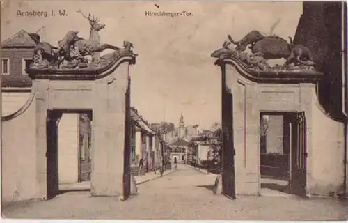 09370 Ak Arnsberg i. W. Hirschberger Tor Feldpost 1915