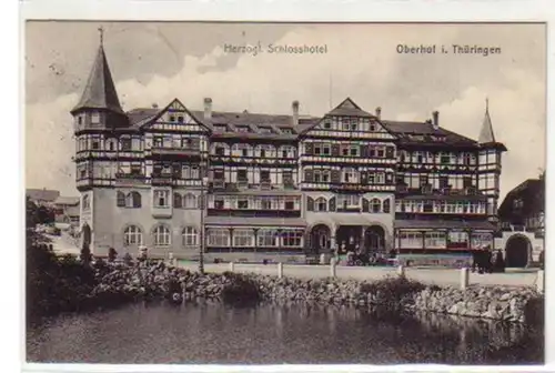 09355 Ak Oberhof en Thuringe. Herzogl. Schlosshotel 1915