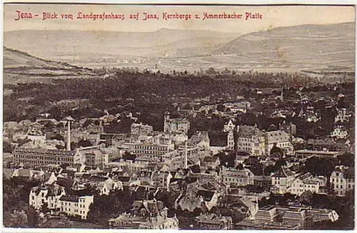 09348 Ak Jena Blick vom Landgrafenhaus 1907