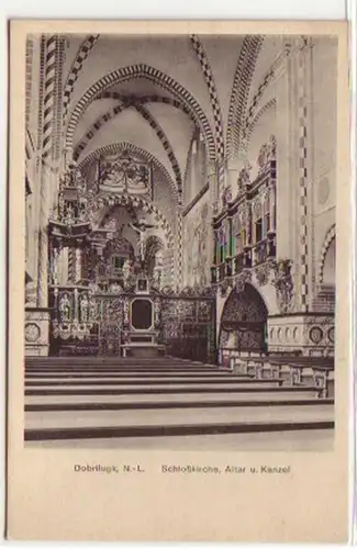 09339 Ak Dobrilugk N.-L. Eglise du château vers 1930