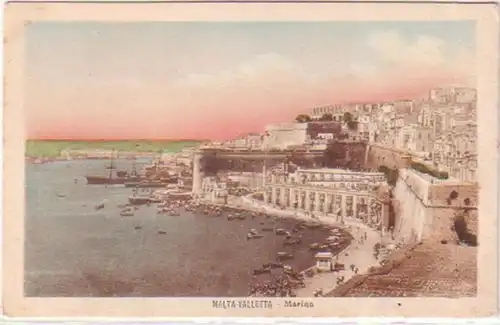 09332 Ak Malta Valetta Marina vers 1920