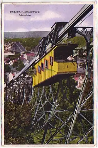 0932 Ak Dresden Loschwitz Bildbahn 1929