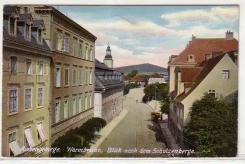 09308 Ak Warmbrunn Riesengebirge Scholzenberg 1913